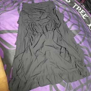 Elegant Black Women's Bustle Skirt